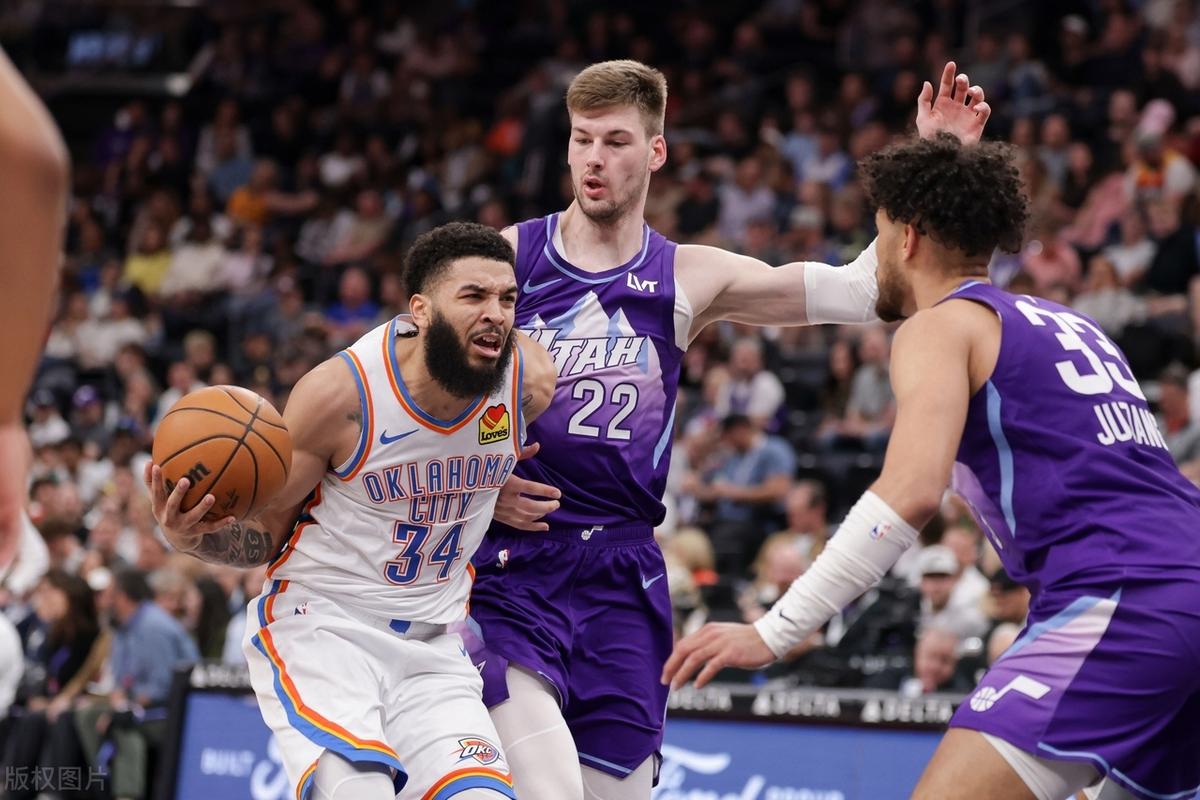 爵士遭遇逆转，雷霆连胜超过五场